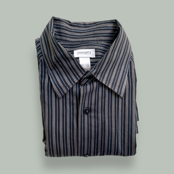 Concepts by Claiborne Striped Button Down Shirt - Picture 13 of 14